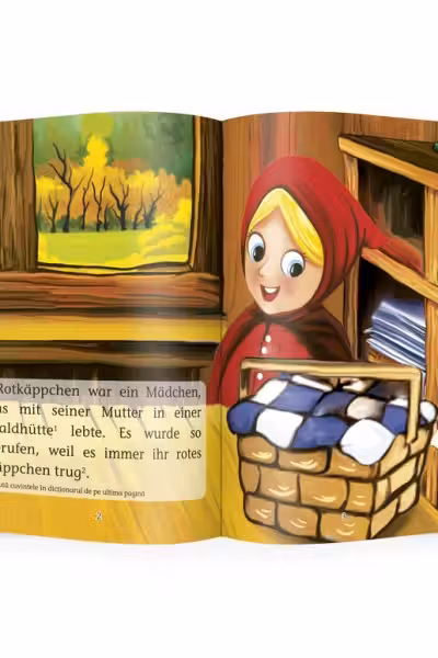 Invat sa citesc in limba germana - Scufita Rosie