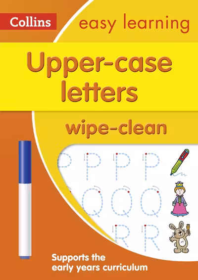 Collins Easy Learning: Upper Case Letters Wipe-Clean Activity Book (Ages 3-5)