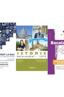 Pachet Bacalaureat Limba si literatura romana Expert la Bac, Istorie si Logica Argumentare si comunicare - Cecilia Ionescu, Adrian Ilie Aichimoaie, Delia Ambrosie