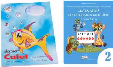 Pachet Caiet tip 2 Pestisor A5, 48 file, Casa Tipografica si Matematica si explorarea mediului. Manual pentru clasa a 2-a