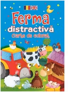 Ferma distractiva - carte de colorat rom-eng
