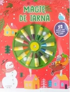 MAGIE DE IARNA. 12 creioane mici pentru maini de pitici
