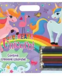 Coloreaza Unicorni creioane