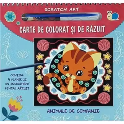 Carte de colorat si de razuit - Animale de companie