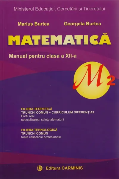 Matematică - Clasa 12 - M2 - Manual