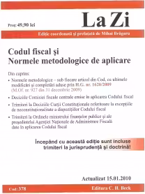 Codul fiscal si Normele metodologice de aplicare (actualizat la 15.01.2010). Cod 378