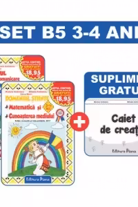Set doua caiete B5 3-4 ani 2017 + Caiet de creatie
