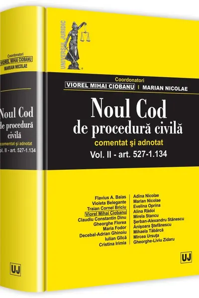 Noul Cod de procedura civila. Comentat si adnotat