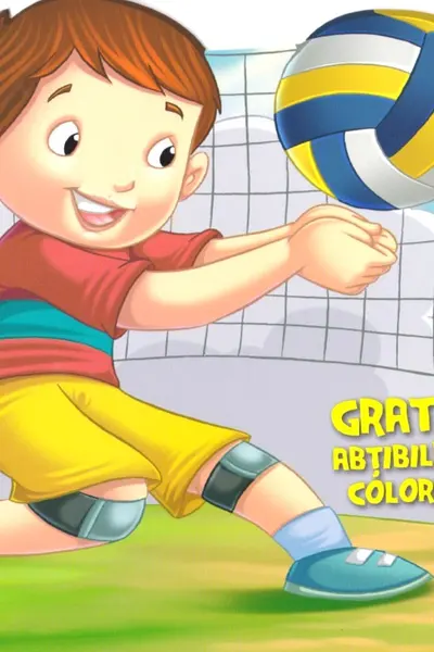 Volei. Abțibilduri colorate