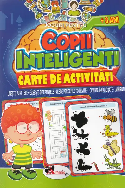 Jocuri pentru copii inteligenti. Carte de activitati +3 ani