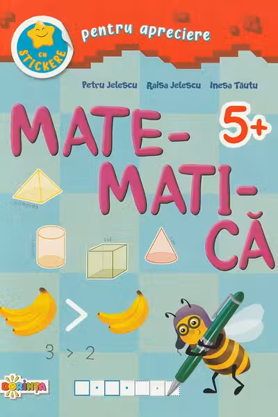 Matematica 5+ cu stickere pentru apreciere