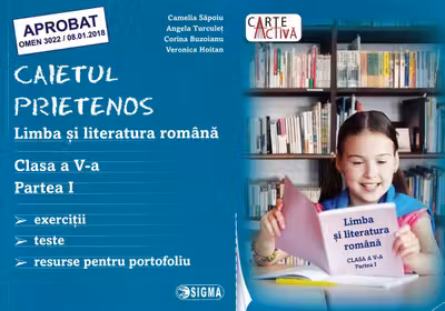 Limba română - Clasa 5 Partea 1 - Caietul prietenos