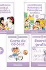 Pachet educational 4-5 ani, M. Andreianu (Set + Exercitii grafice + Carte de colorat)