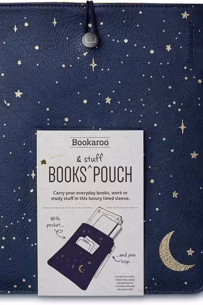 Bookaroo Books & Stuff Pouch Moon & Stars