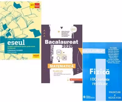 Pachet Bacalaureat 2026. Eseul. Literatura Romana. Pregatire individuala pentru proba scrisa, Matematica M_Mate-Info si Fizica 100 variante rezolvate - Liliana Paicu, Gheorghe Iurea, Doru Badiu