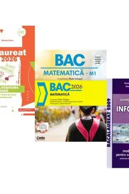 Pachet Bacalaureat 2026. Limba si literatura romana, Matematica si Informatica. Ghid de pregatire clasele 11-12 intensiv Pascal C/C++ - Mihaela Dobos, Radu Gologan, Susana Galatean