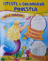 Citeste si coloreaza A4 Mica sirena