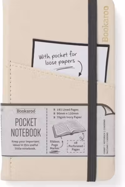 Bookaroo Pocket A6 Notebook Cream