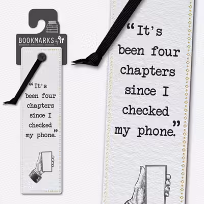 Literary Bookmarks: Checked My Phone