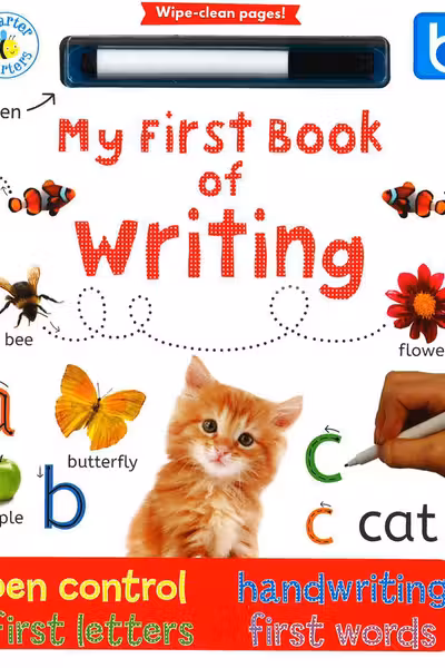 My First Book of Writing Wipe clean book Pen control Handwriting First Letter First Word