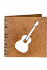 Agenda 10x10 personalizata din lemn cu chitara electrica