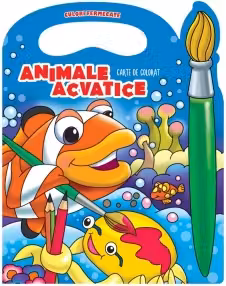 Animale acvatice - Carte de colorat