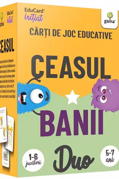 Ceasul. Banii. Cărți de joc educative