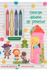 COLORAM DESENE DE POVESTE. Carte de desenat cu 4 creioane cerate