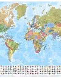 World Political Marco Polo Wall Map