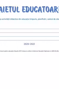 Caietul educatoarei 2021-2022 (A4, cu spiralizat)
