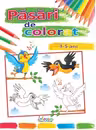 Păsări de colorat 3-5 ani