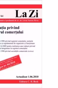 Legislatia privind registrul comertului (actualizat la 01.06.2010). Cod 392
