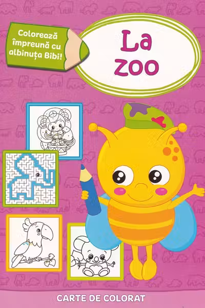 Coloreaza impreuna cu albinuta Bibi. La zoo