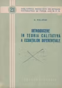 Introducere in teoria calitativa a ecuatiilor diferentiale