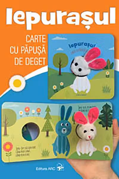 Carte cu papusa de deget - Iepurasul