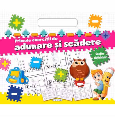 Bloc cu abtibilduri - Adunare si scadere
