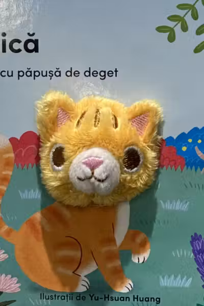 Carte cu papusa de deget. Pisica