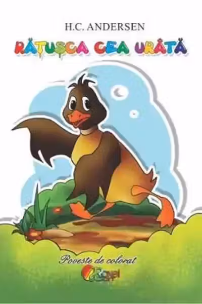 Rățușca cea urâtă. Poveste de colorat