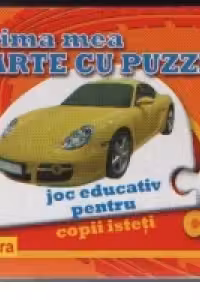 Prima mea carte cu puzzle - joc educativ pentru copii isteti - auto
