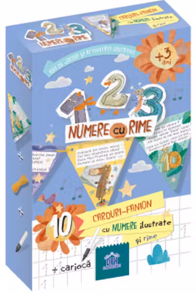 Numere cu rime. Joc educativ. 3 ani+