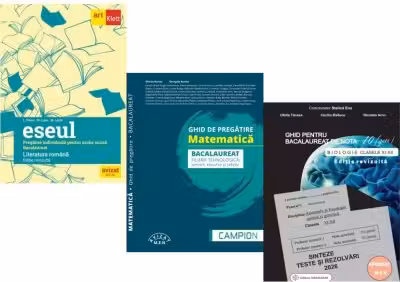 Pachet Bacalaureat 2026. Eseul. Pregatire individuala pentru proba scrisa, Matematica filiera tehnologica: servicii, resurse si tehnic si Biologie clasele 11-12 - Liliana Paicu, Marius Burtea, Stelica Ene