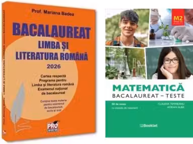 Pachet Bacalaureat 2026. Limba si literatura romana si Matematica M2 Profil Stiinte ale naturii - Mariana Badea, Claudia Temneanu