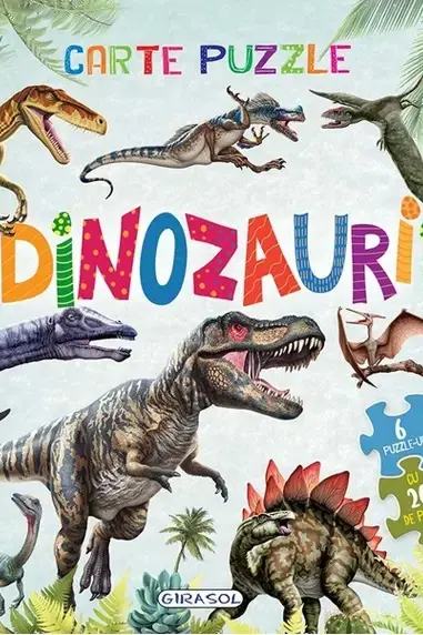 Carte cu 6 puzzle-uri Dinozaurii