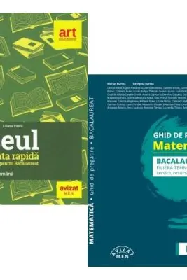 Pachet Bacalaureat 2026. Eseul. Varianta rapida de pregatire si Matematica filiera tehnologica: servicii, resurse si tehnic - Liliana Paicu, Marius Burtea