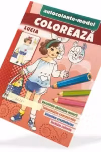 Coloreaza+autocolante Lucia