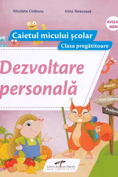 Dezvoltare personală. Clasa pregătitoare, caiet