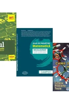 Pachet Bacalaureat 2026. Eseul. Varianta rapida de pregatire, Matematica filiera tehnologica: servicii, resurse si tehnic si Chimie organica pentru liceu - Liliana Paicu, Marius Burtea, Elena Alexandrescu
