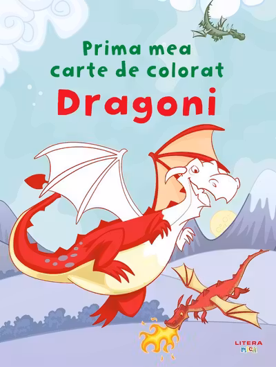 Prima mea carte de colorat - Dragoni