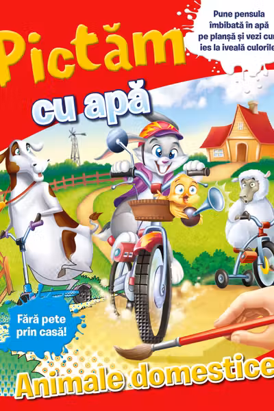 Pictam cu apa. Animale domestice