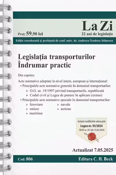 Legislatia transporturilor. Actualizat la 07. 05. 2025